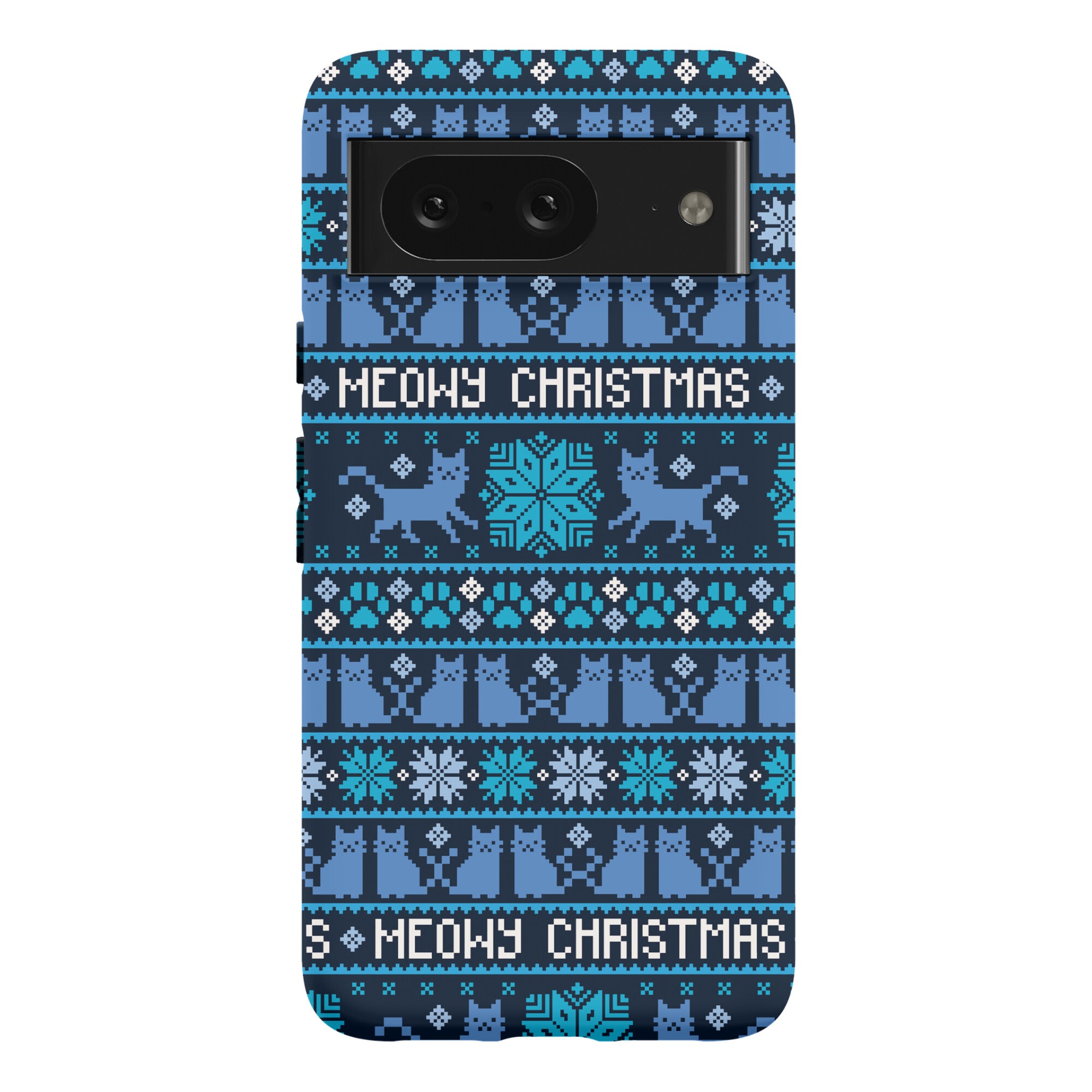 Meowy Christmas Cat Sweater Pattern Phone Case